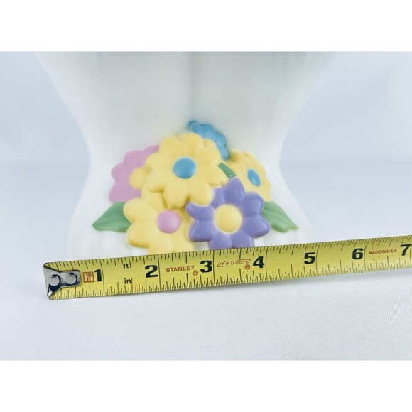 New 2024 Blue Boy Easter Bunny Rabbit Basket Flowers BLOW MOLD Lighted 24 Inch - Picture 11 of 12